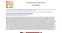 Desktop Screenshot of pptt.com
